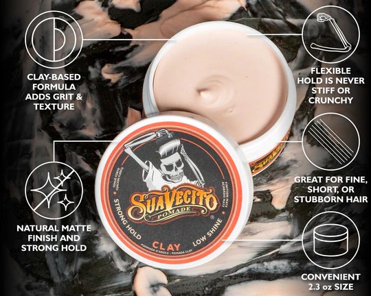 Suavecito Firme Clay Pomade 65g