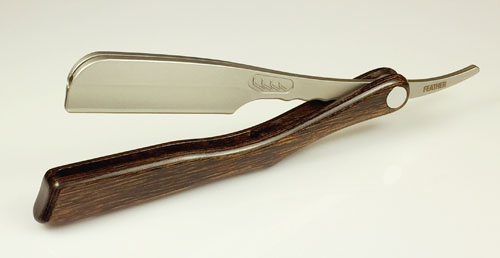 FEATHER Rasiermesser Artist Club SS mit Holzgriff - ACS-RSW