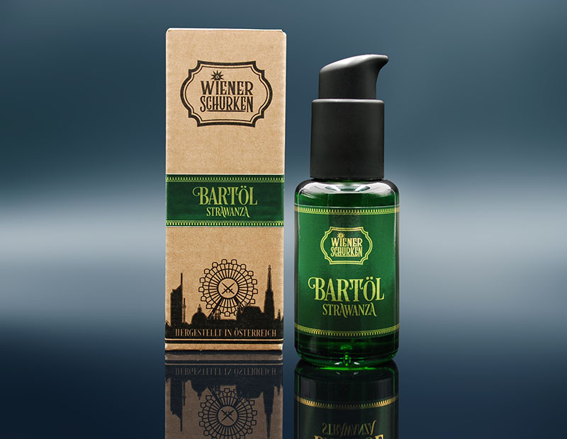 WIENER SCHURKEN - STRAWANZA BARTÖL mit Dispenser 50 ml