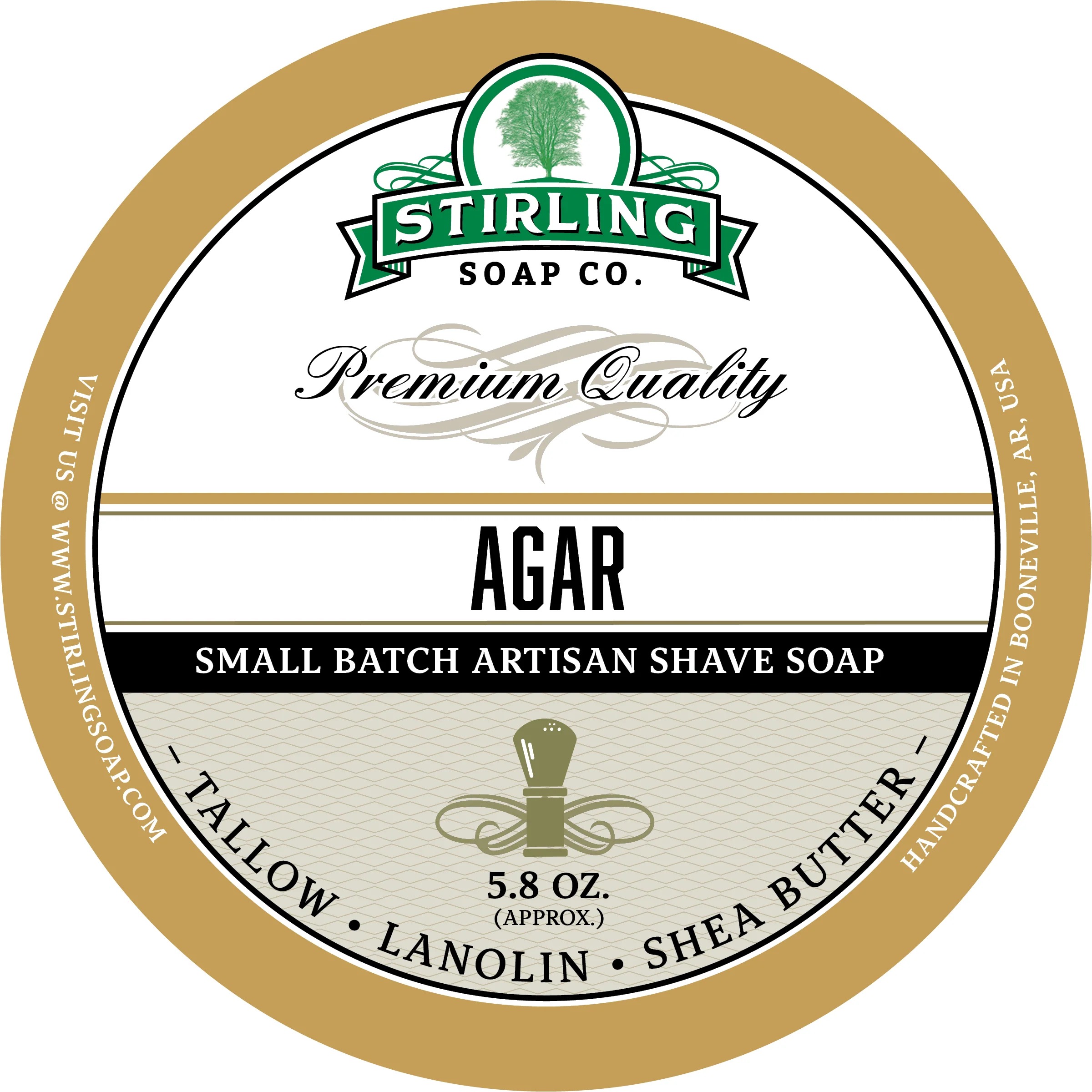 Stirling Soap Company - Rasierseife Agar 170 ml