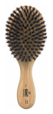 Kent Haarbürste OG1 handbearbeitet, mit schwarzen Naturborsten