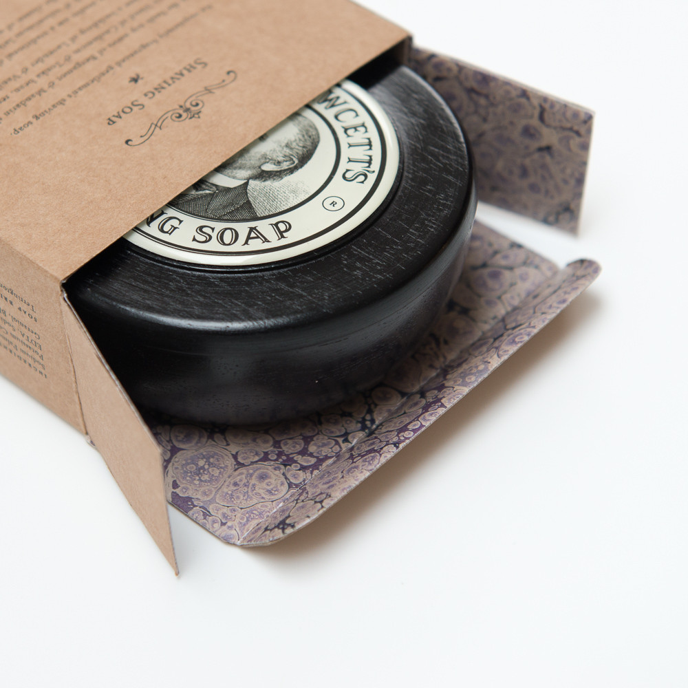 Captain Fawcett Shaving Soap Expedition Reserve 110g + Rasierschüssel aus Holz