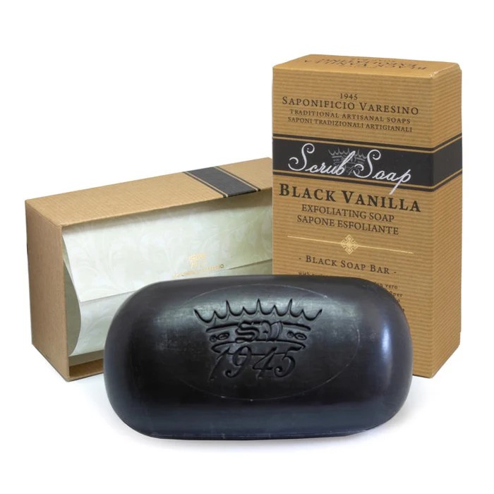 Saponificio Varesino - Scrub Soap Black Vanilla 300g