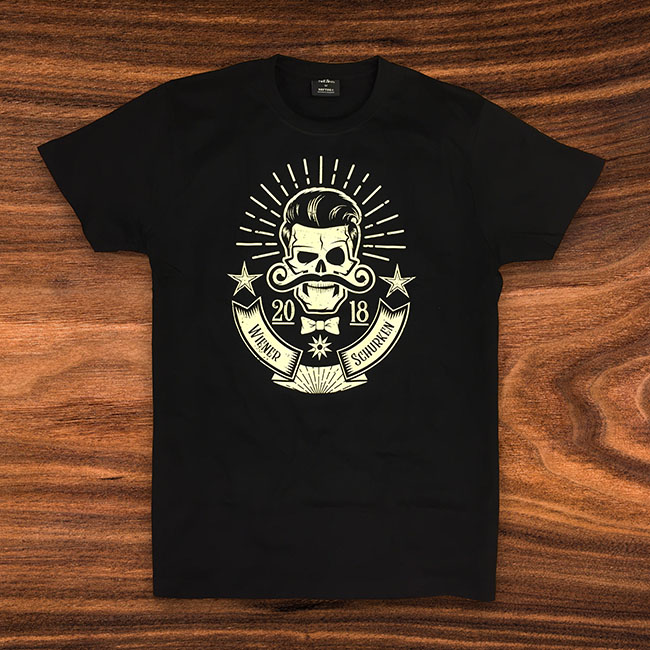 WIENER SCHURKEN T-SHIRT - SCHWARZ - SKULL