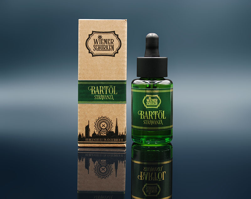 WIENER SCHURKEN - STRAWANZA BARTÖL mit Pipette 30 ml