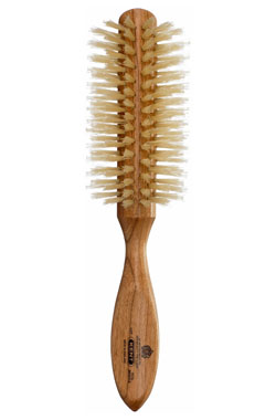 Kent Haarbürste LC7 handbearbeitet, halb-radial, mit weißen Naturborsten