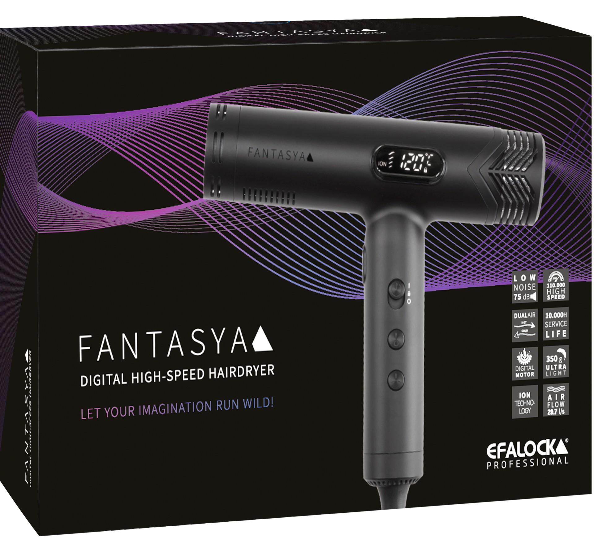 Efalock FANTASYA - High-Speed Haartrockner 1800 Watt