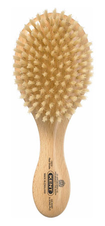 Kent Haarbürste OS10 handbearbeitet, mit weißen Naturborsten