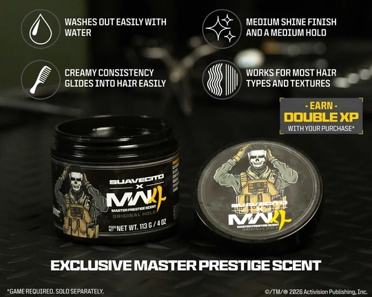 Suavecito x Call of Duty Pomade 2026 - Original Hold 113g
