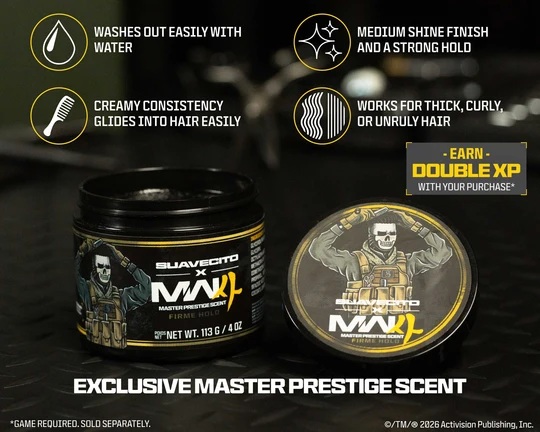 Suavecito x Call of Duty Pomade 2026 - Firme Hold 113g