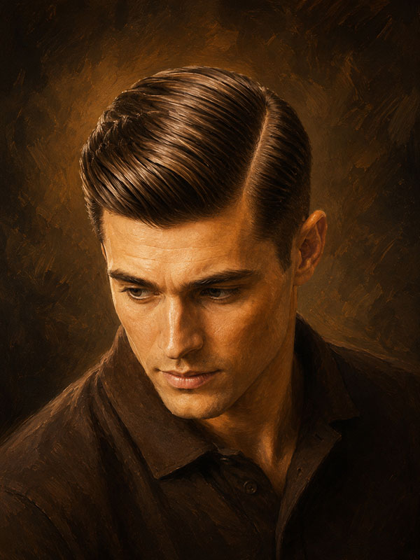 Classic Side Part – Männerfrisur