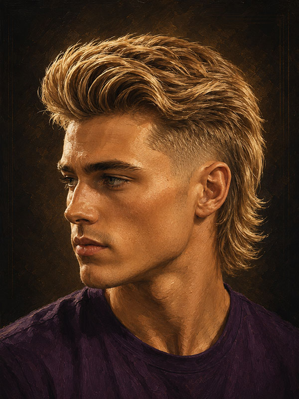Modern Mullet – Taper Fade – Männerfrisur