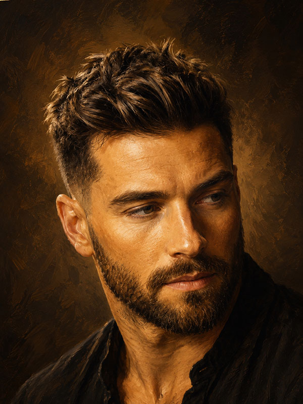 Textured Bed Head – Männerfrisur