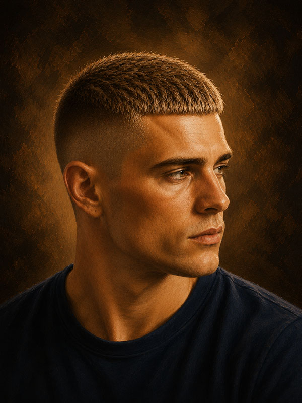 Short Textured Crop – Skin Fade – Männerfrisur