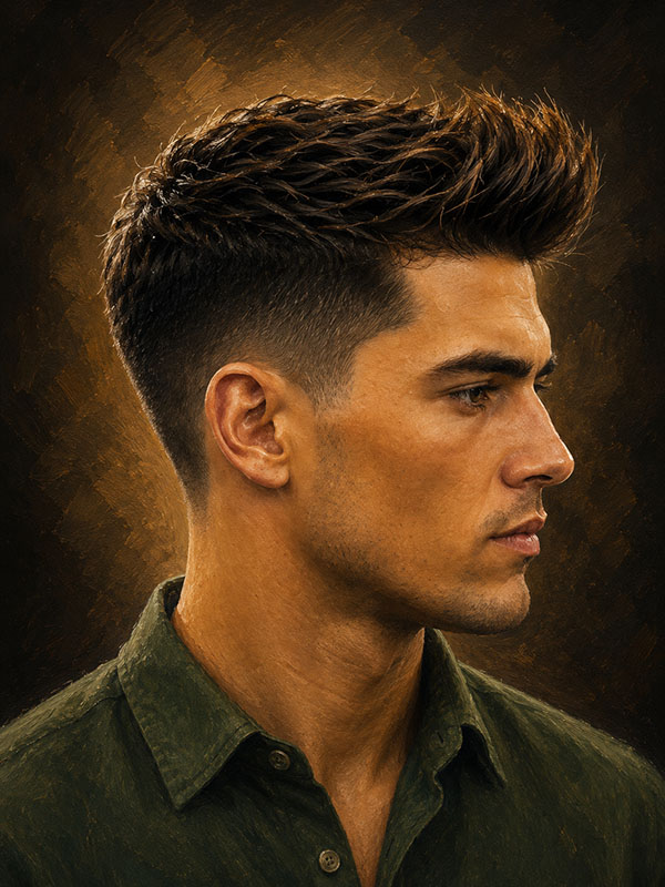 Textured Quiff – Männerfrisur